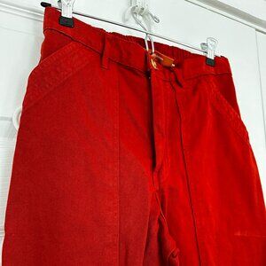 Big Bud Press Pencil Pants | Red 100% Cotton Pants | Size XS